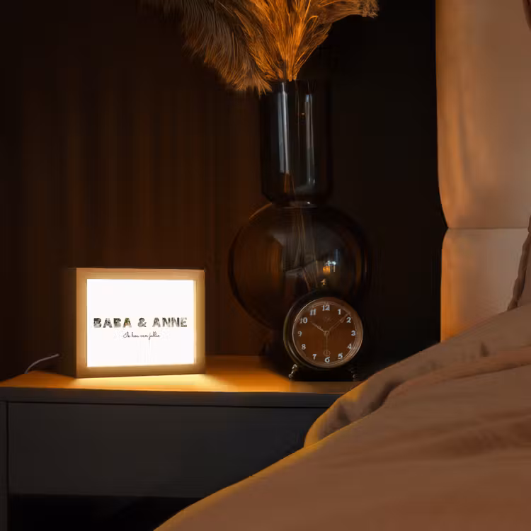 Gepersonaliseerde Lightbox - Baba & Anne - Lettercollage — 3