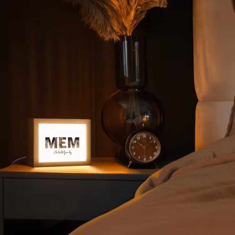 Gepersonaliseerde Lightbox - Mem - Lettercollage — 3
