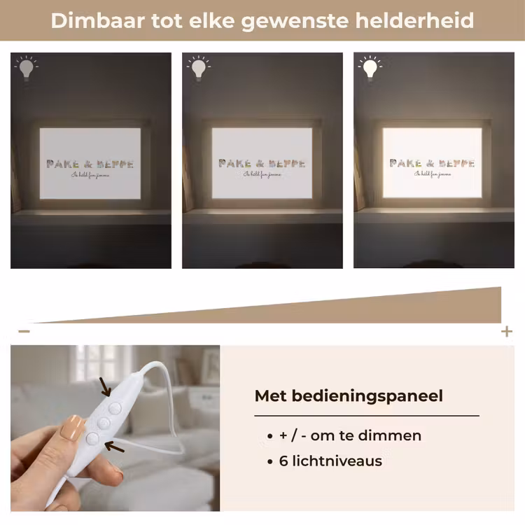 Gepersonaliseerde Lightbox - Pake & Beppe - Lettercollage — 8