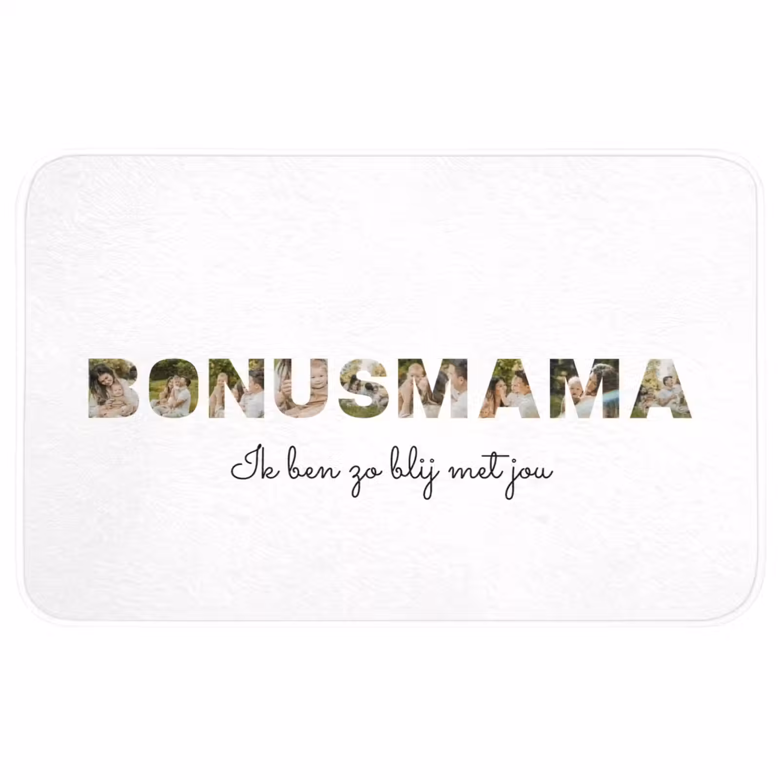 Badmat - Bonusmama - Lettercollage — 1