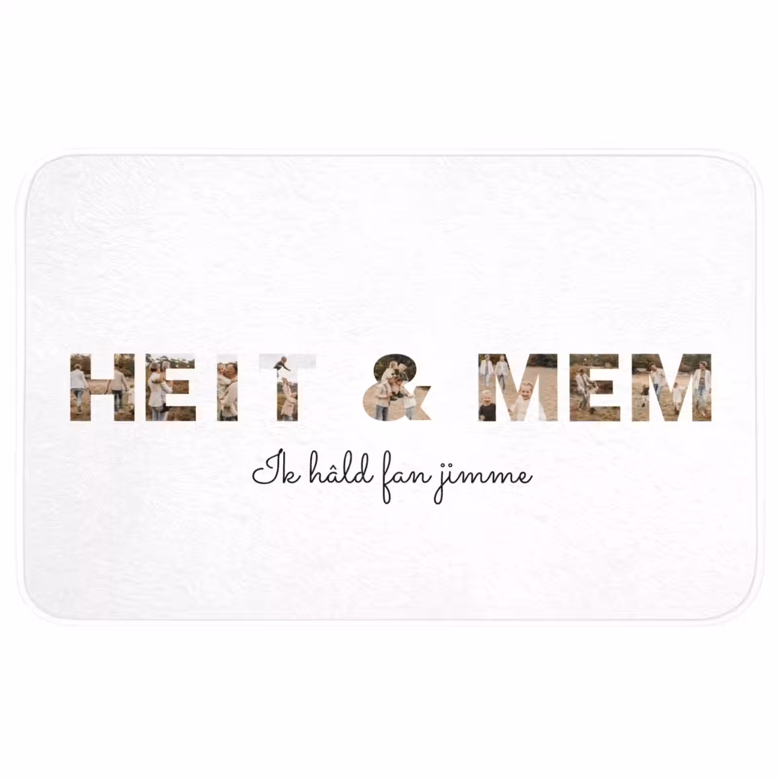Badmat - Heit & Mem - Lettercollage — 1