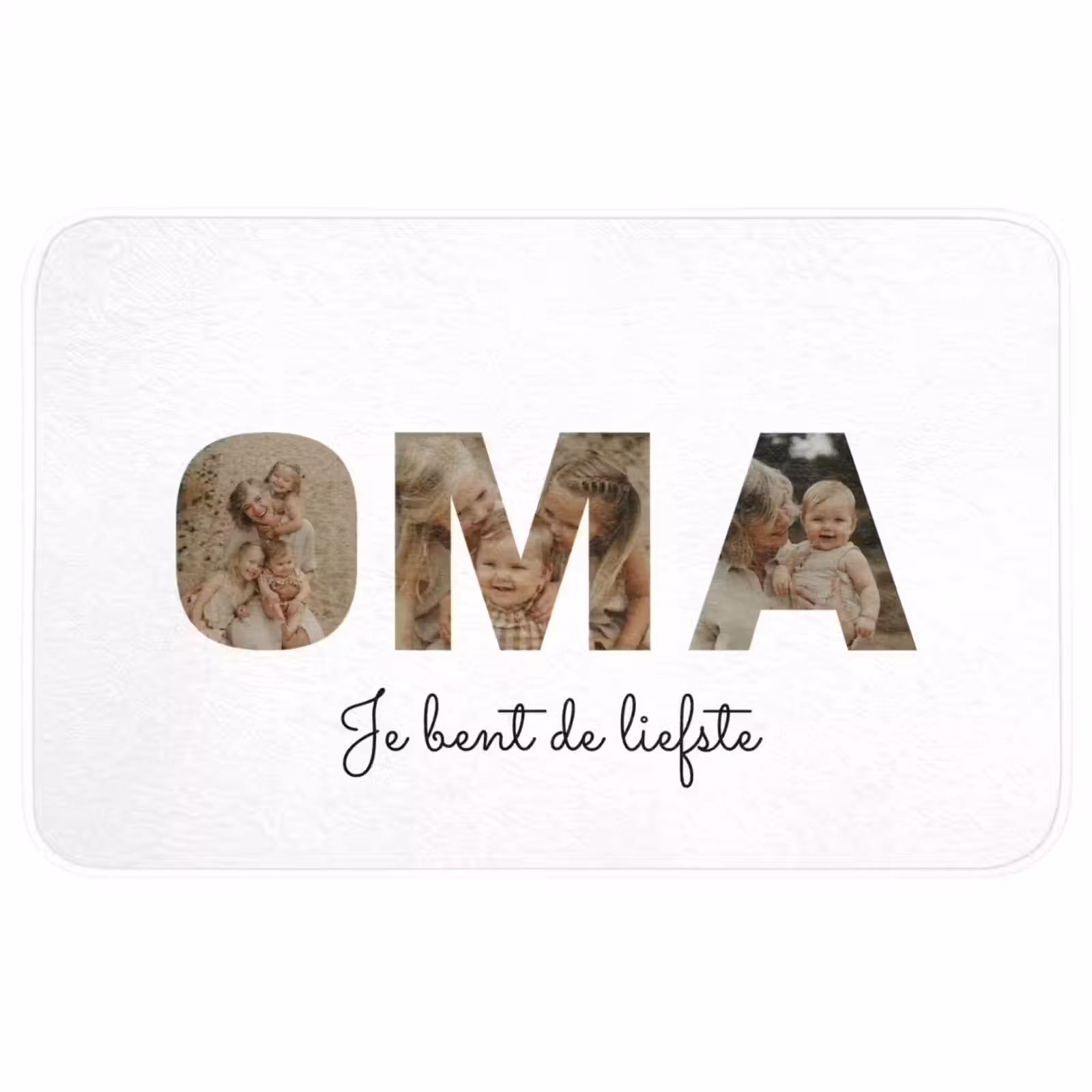 Badmat - Oma - Lettercollage — 1
