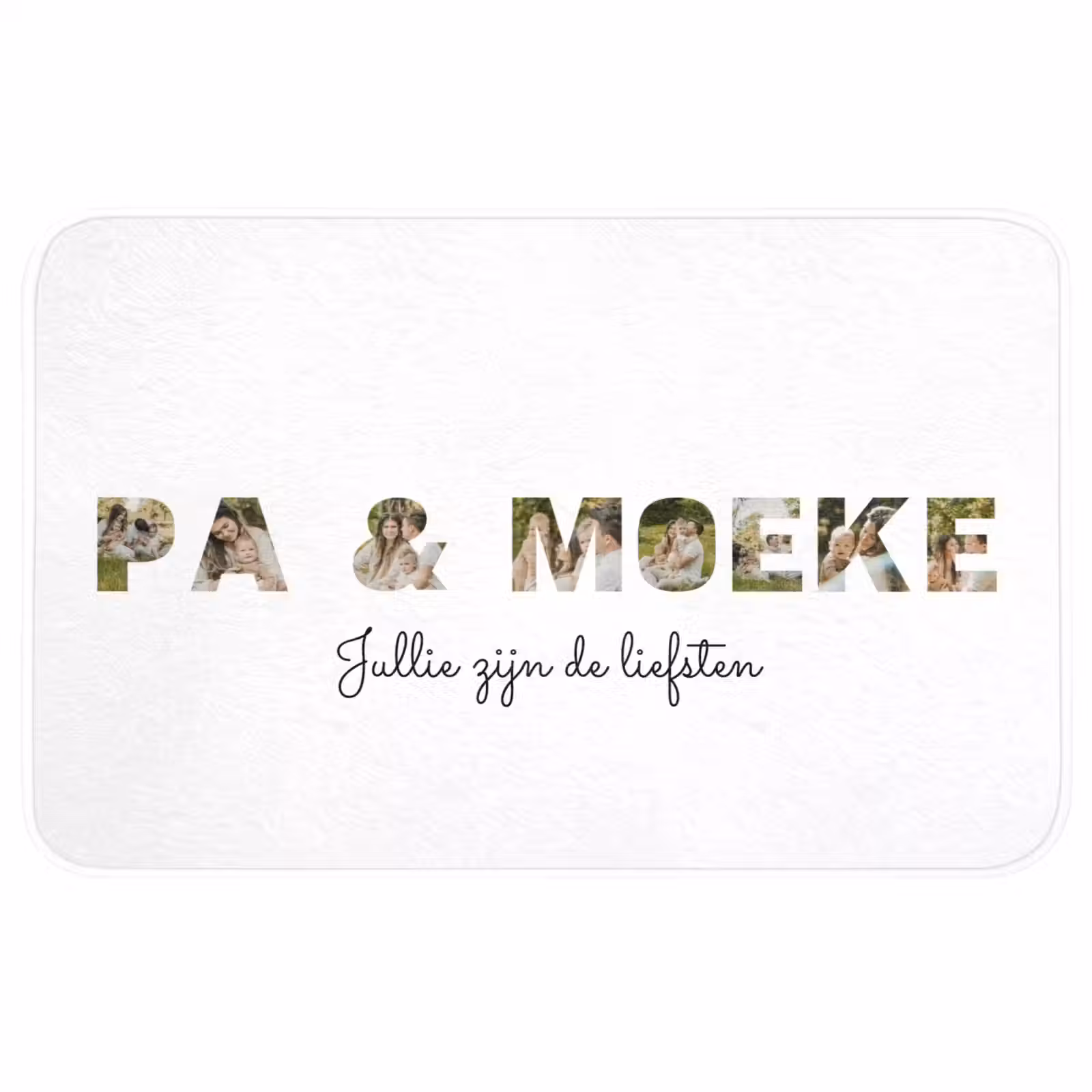 Badmat - Pa & Moeke - Lettercollage — 1