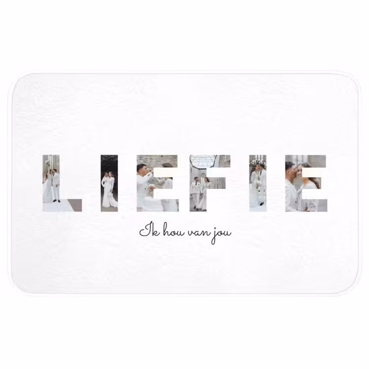 Badmat - Liefie - Lettercollage — 1