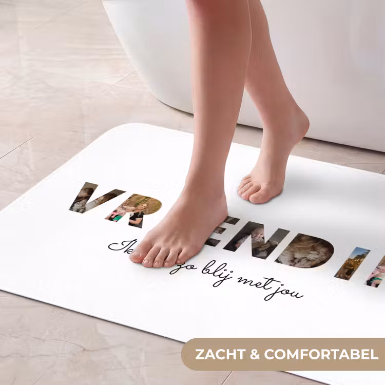 Badmat - Vriendin - Lettercollage — 5