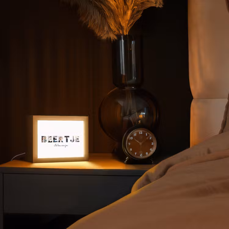 Gepersonaliseerde Lightbox - Beertje - Lettercollage — 3