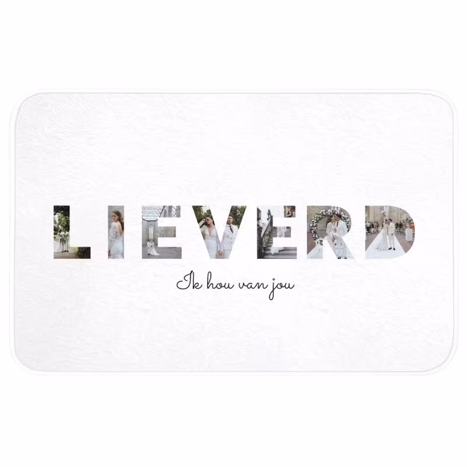 Badmat - Lieverd - Lettercollage — 1