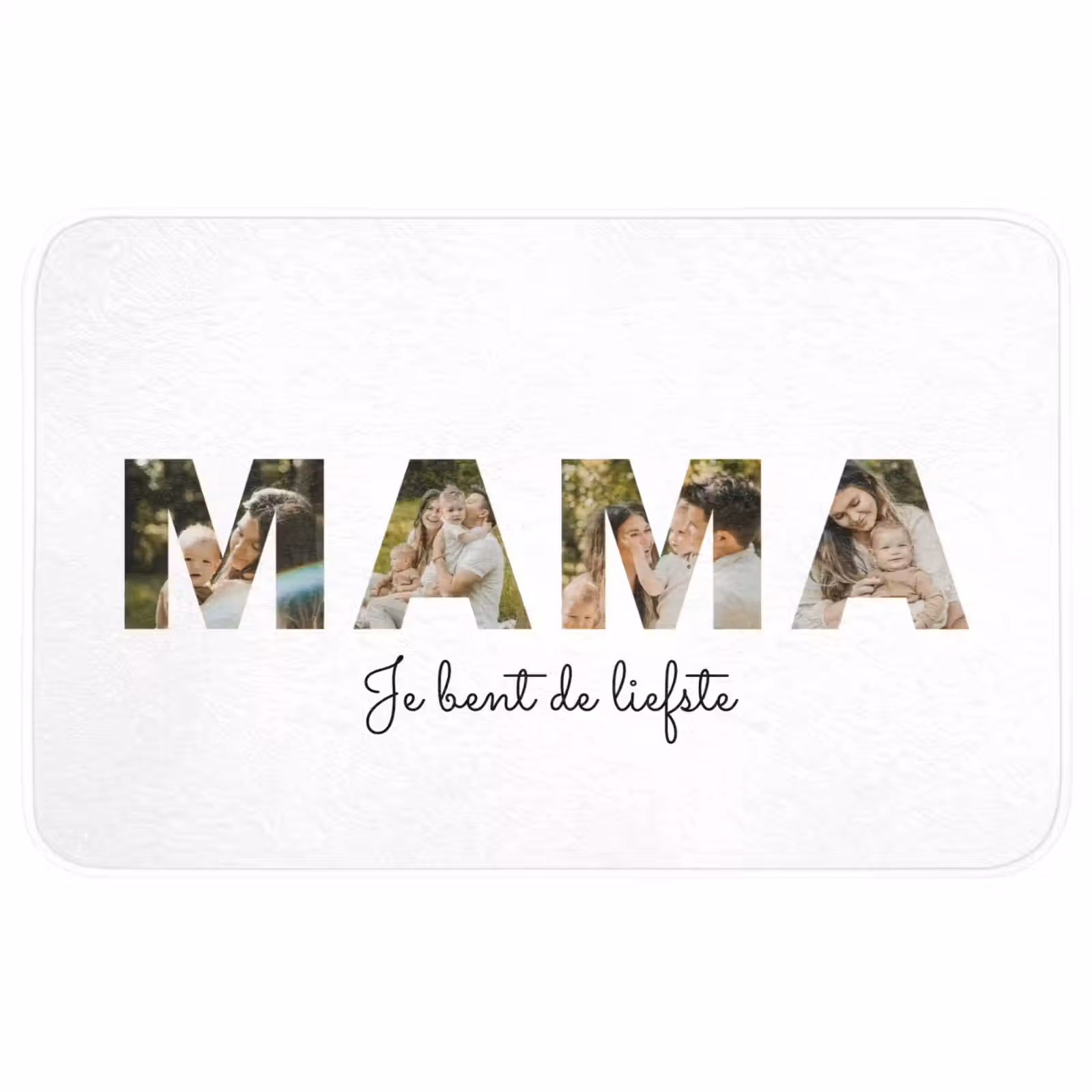 Gepersonaliseerde WC Mat - Mama - Lettercollage — 1
