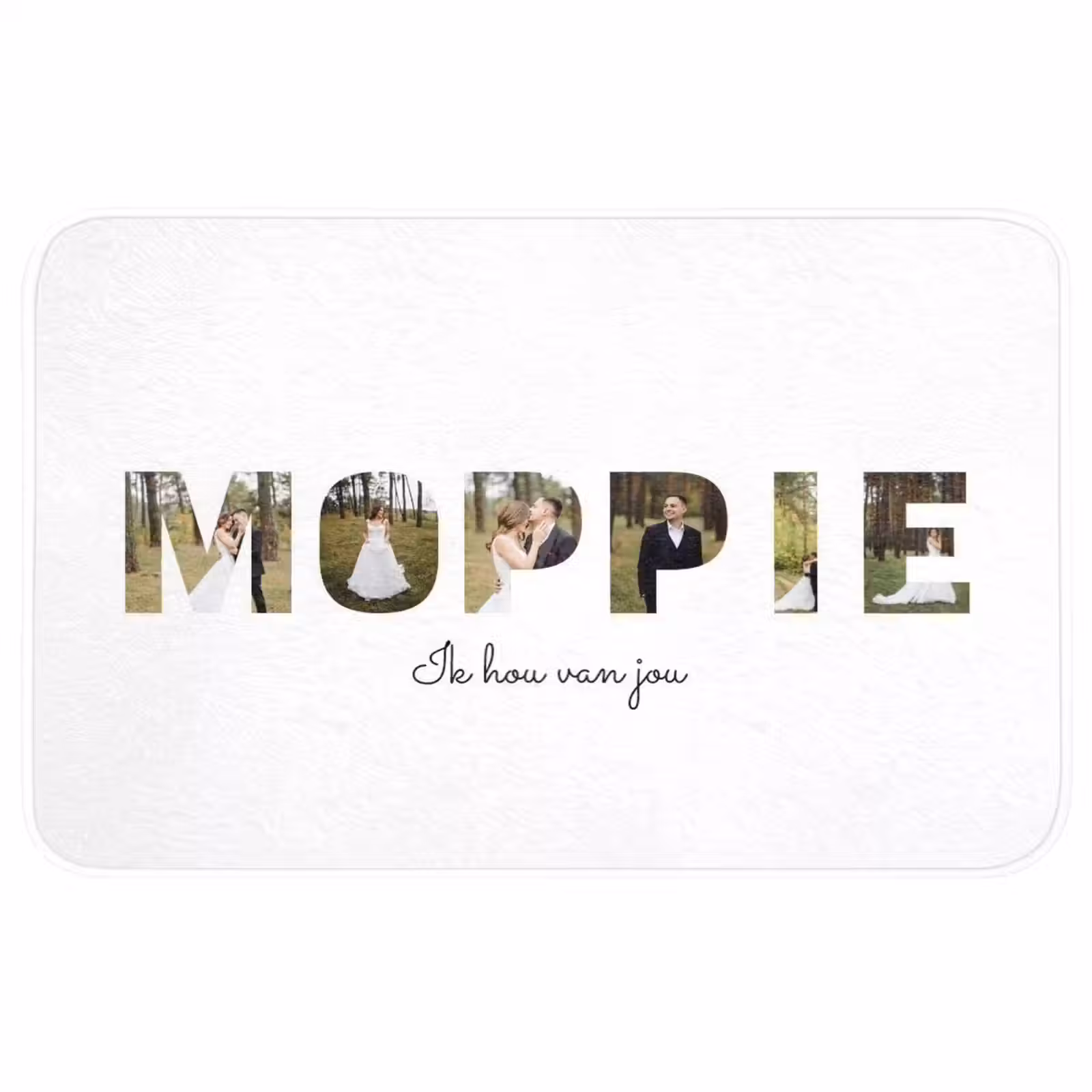 Badmat - Moppie - Lettercollage — 1