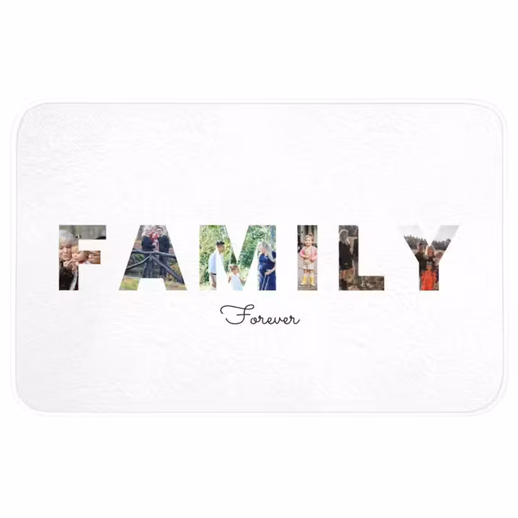 Badmat - Family - Lettercollage — 1