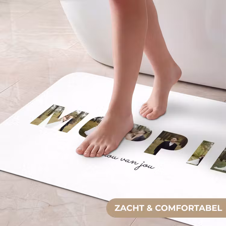 Badmat - Moppie - Lettercollage — 5