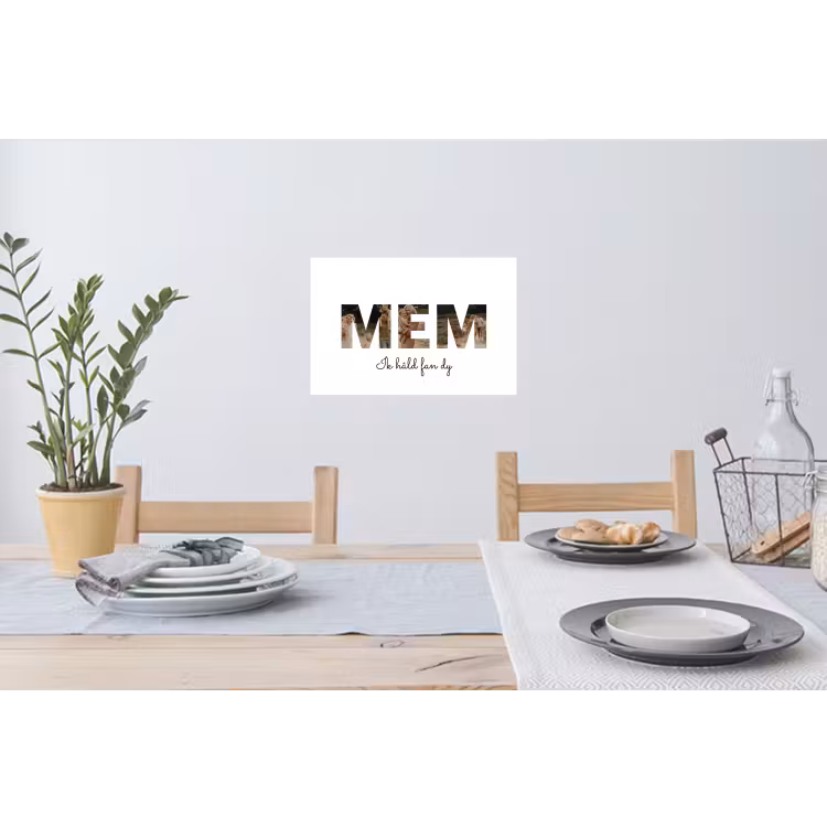 Gepersonaliseerde muursticker - Mem - Lettercollage — 3