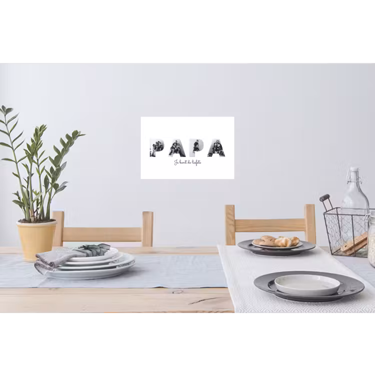 Gepersonaliseerde muursticker - Papa - Lettercollage — 3