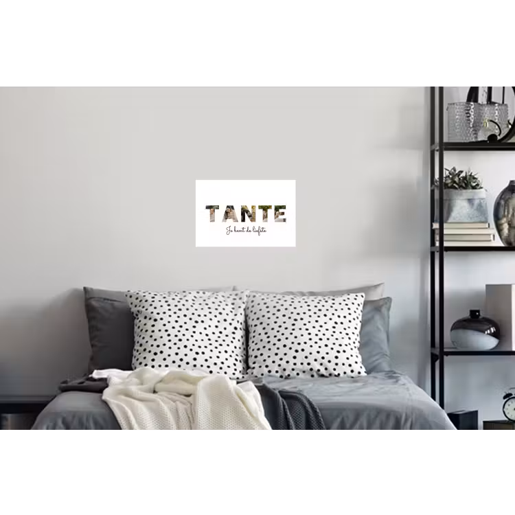 Gepersonaliseerde muursticker - Tante - Lettercollage — 5