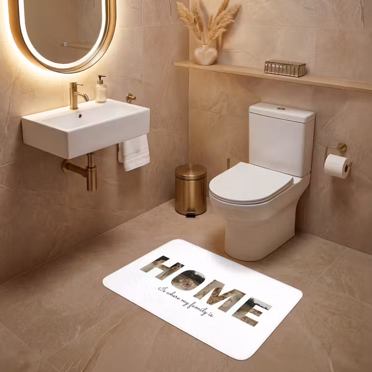 Gepersonaliseerde WC Mat - Home - Lettercollage — 4