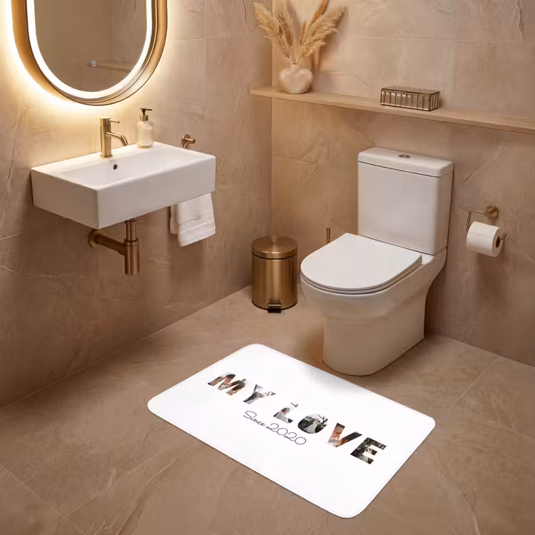 Gepersonaliseerde WC Mat - My Love - Lettercollage — 4