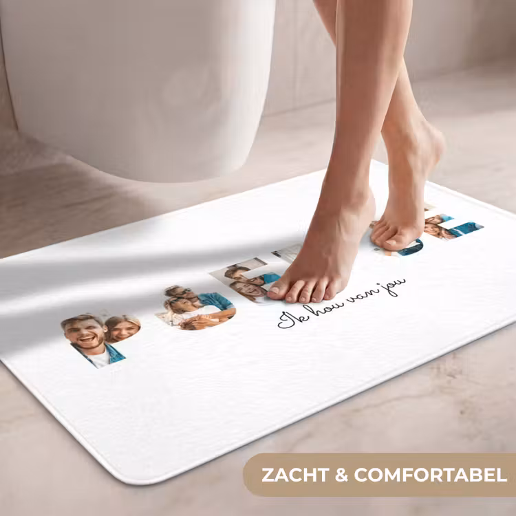 Gepersonaliseerde WC Mat - Poepje - Lettercollage — 7
