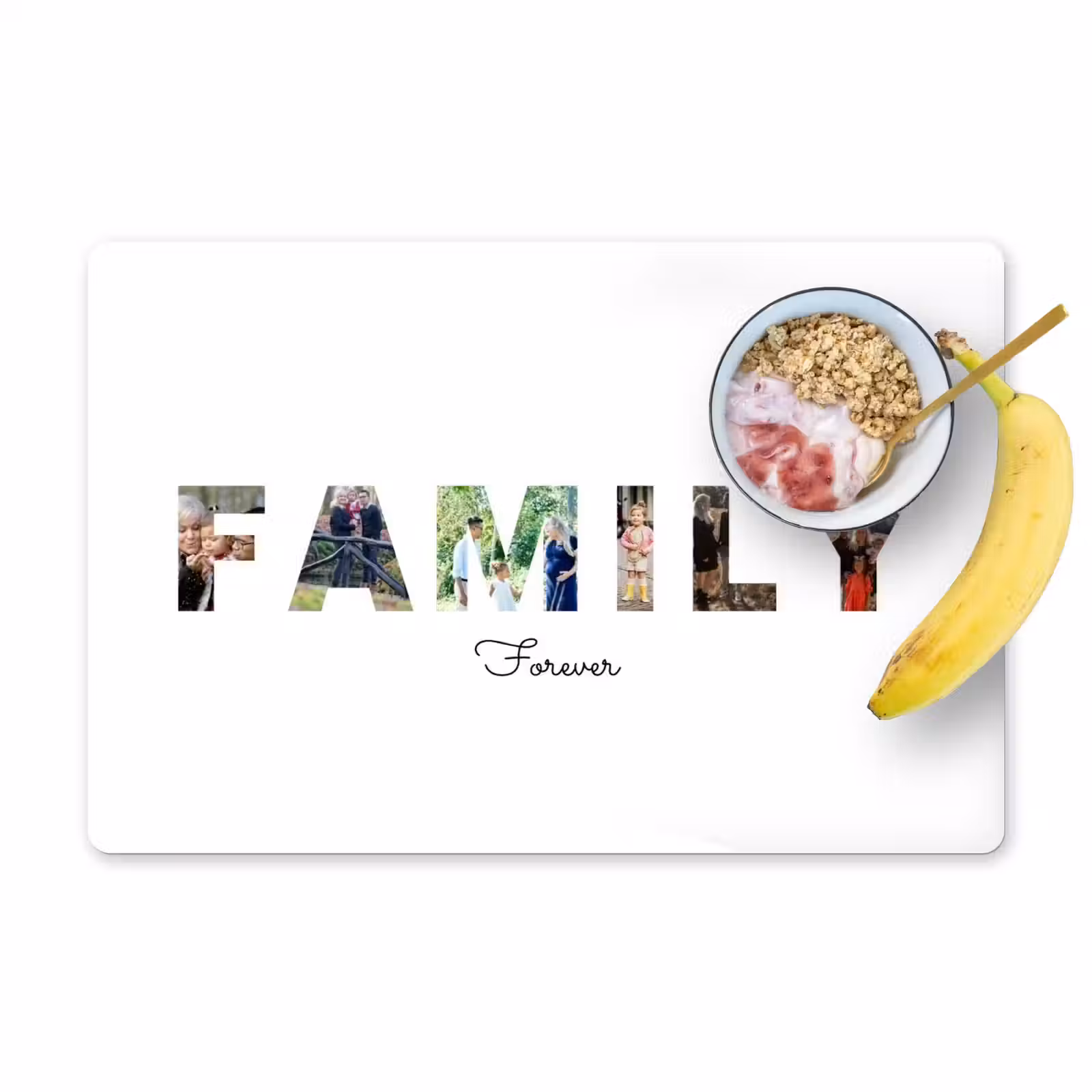 Gepersonaliseerde placemat - 6 stuks - Family - Lettercollage — 1