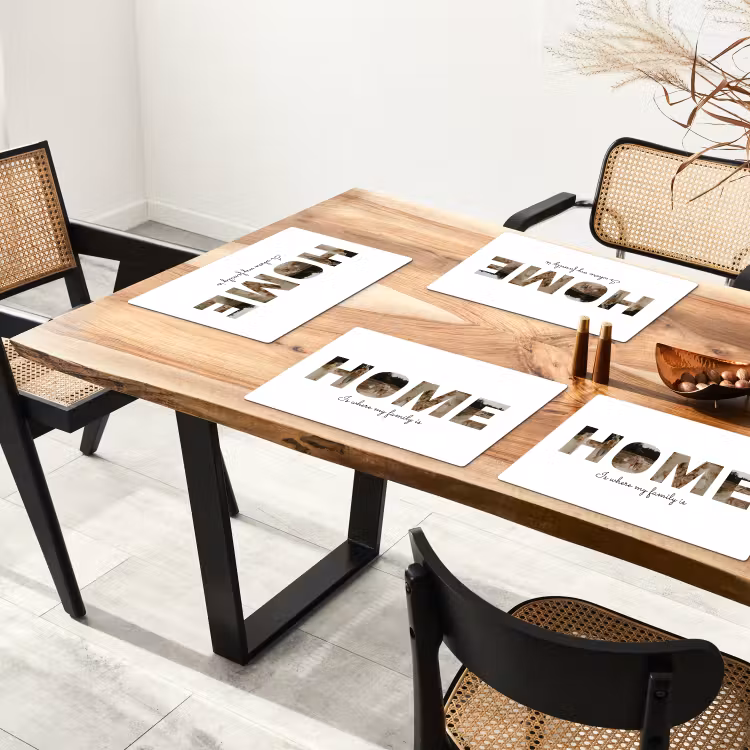 Gepersonaliseerde placemat - 6 stuks - Home - Lettercollage — 5