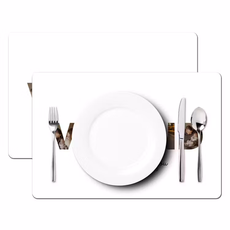 Gepersonaliseerde placemat - 6 stuks - Vriend - Lettercollage — 2