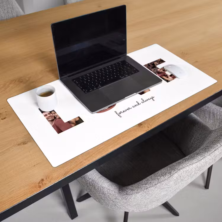 Gepersonaliseerde bureau onderlegger - Love - Lettercollage — 3