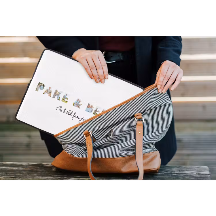 Gepersonaliseerde laptophoes - Pake & Beppe - Lettercollage — 4