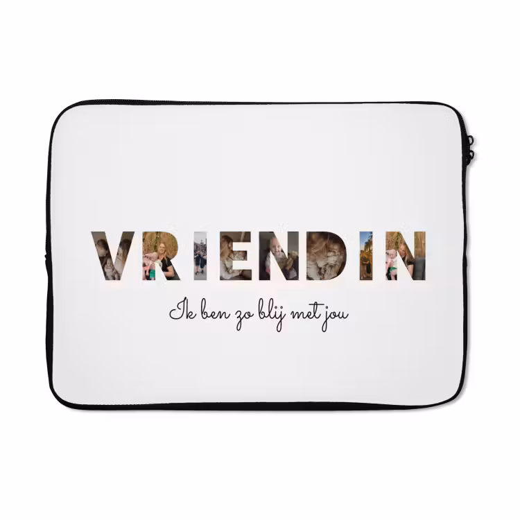 Gepersonaliseerde laptophoes - Vriendin - Lettercollage — 5