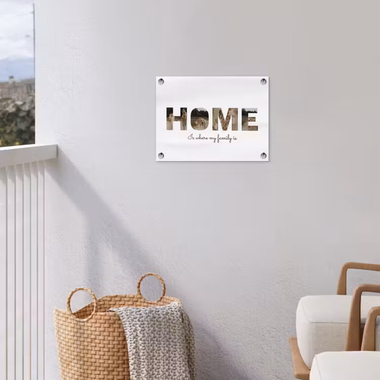 Gepersonaliseerde tuinposter - Home - Lettercollage — 3
