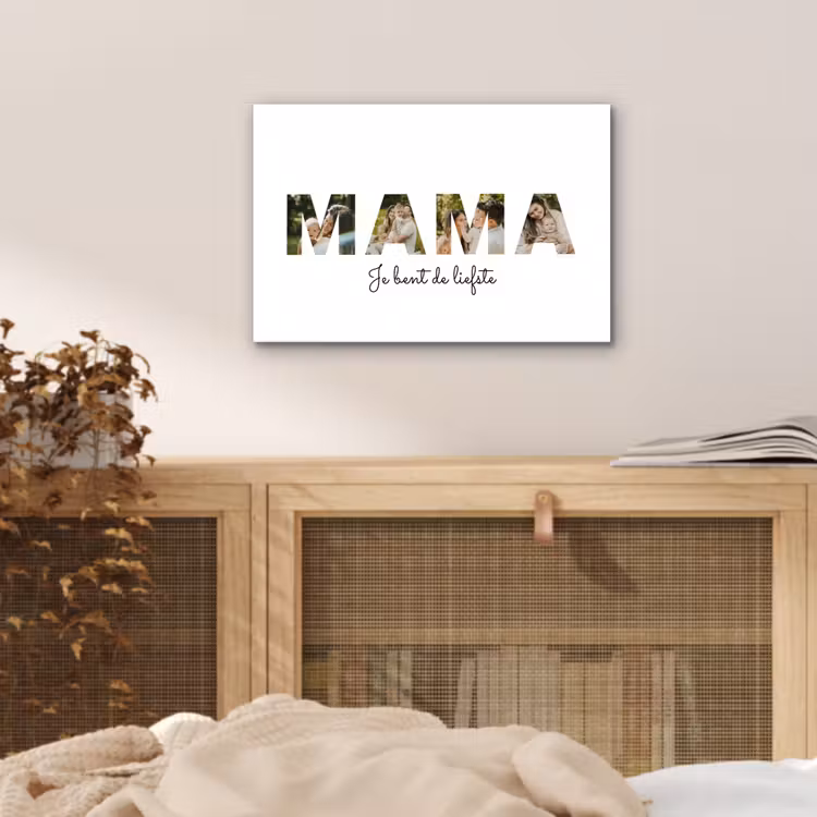 Gepersonaliseerd aluminium schilderij - Mama - Lettercollage — 4