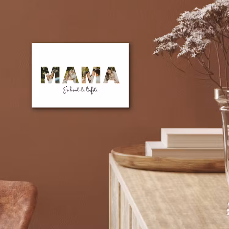 Gepersonaliseerd aluminium schilderij - Mama - Lettercollage — 5
