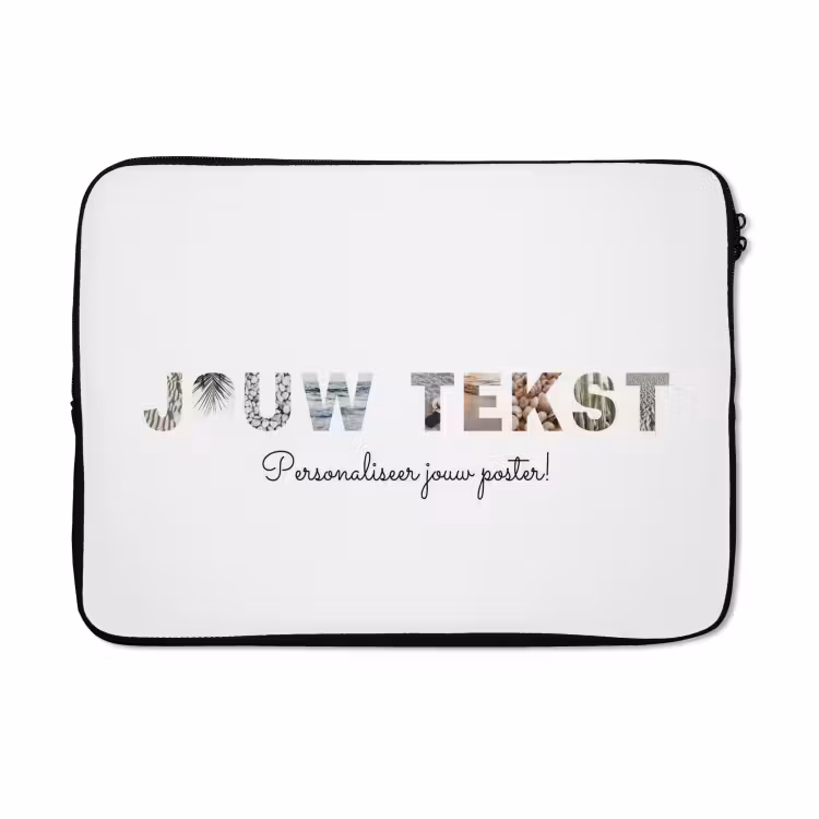 Gepersonaliseerde laptophoes - Jouw Tekst - Lettercollage — 5