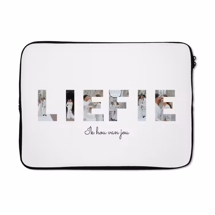 Gepersonaliseerde laptophoes - Liefie - Lettercollage — 5
