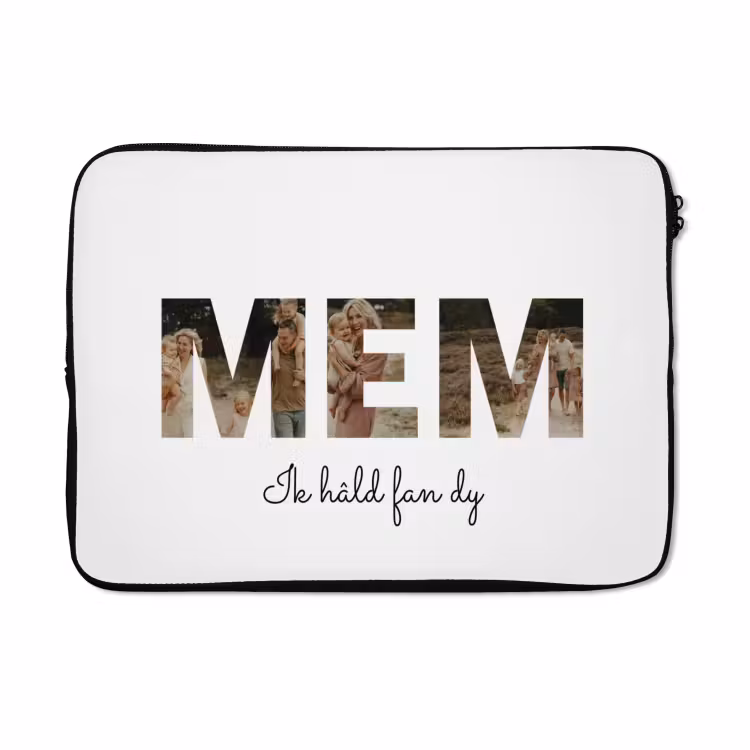 Gepersonaliseerde laptophoes - Mem - Lettercollage — 5