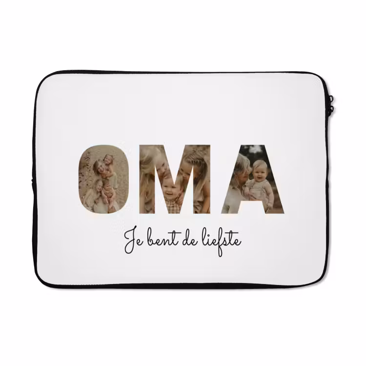 Gepersonaliseerde laptophoes - Oma - Lettercollage — 5