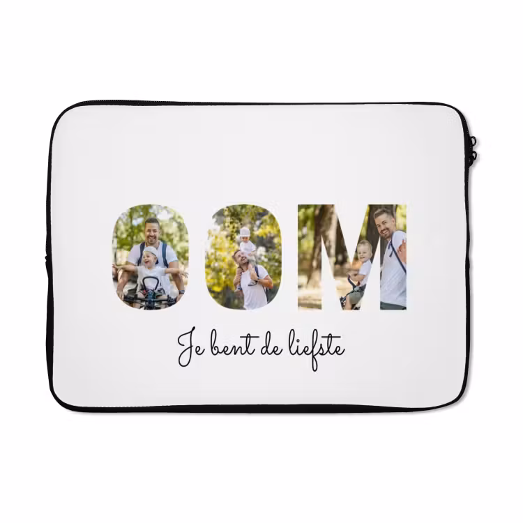 Gepersonaliseerde laptophoes - Oom - Lettercollage — 5