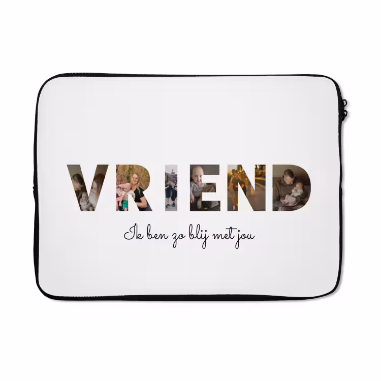 Gepersonaliseerde laptophoes - Vriend - Lettercollage — 5