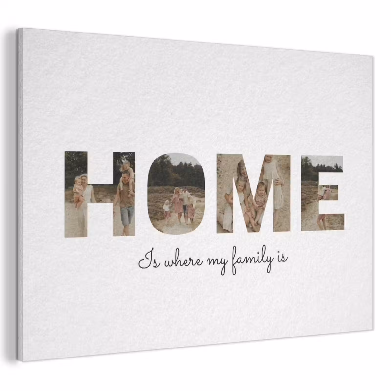 Gepersonaliseerd akoestisch schilderij - Home - Lettercollage — 1