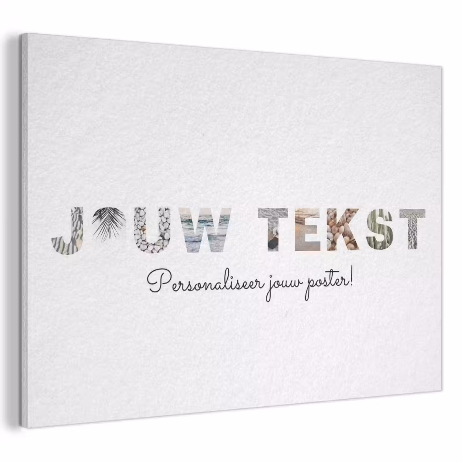 Gepersonaliseerd akoestisch schilderij - Jouw Tekst - Lettercollage — 1