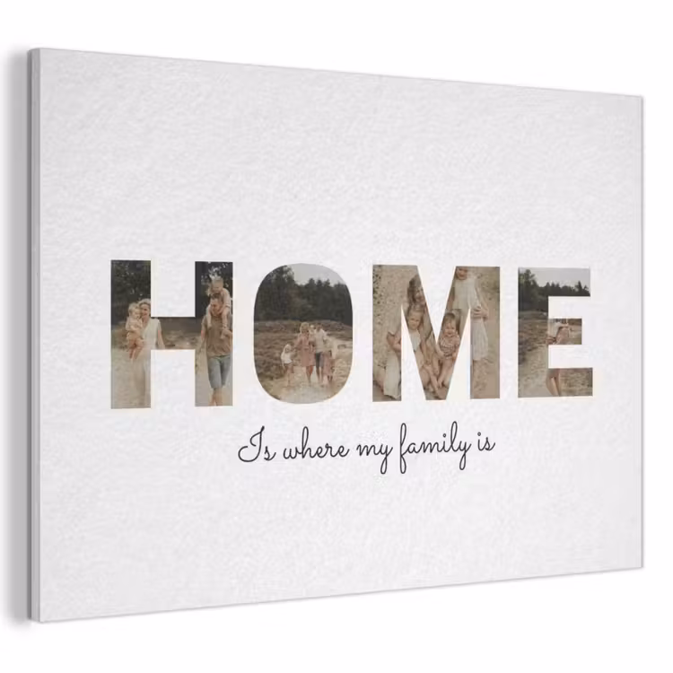 Gepersonaliseerd akoestisch schilderij - Home - Lettercollage — 1