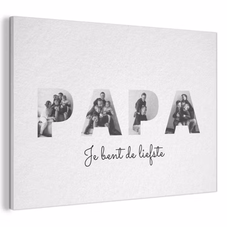Gepersonaliseerd akoestisch schilderij - Papa - Lettercollage — 1