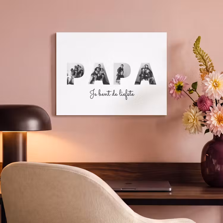 Gepersonaliseerd akoestisch schilderij - Papa - Lettercollage — 4