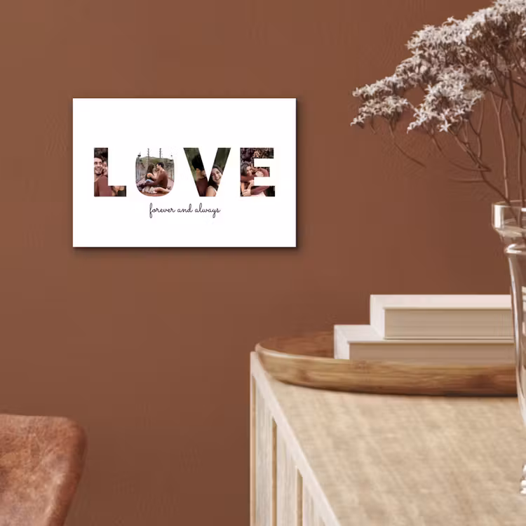 Gepersonaliseerd aluminium schilderij - Love - Lettercollage — 5