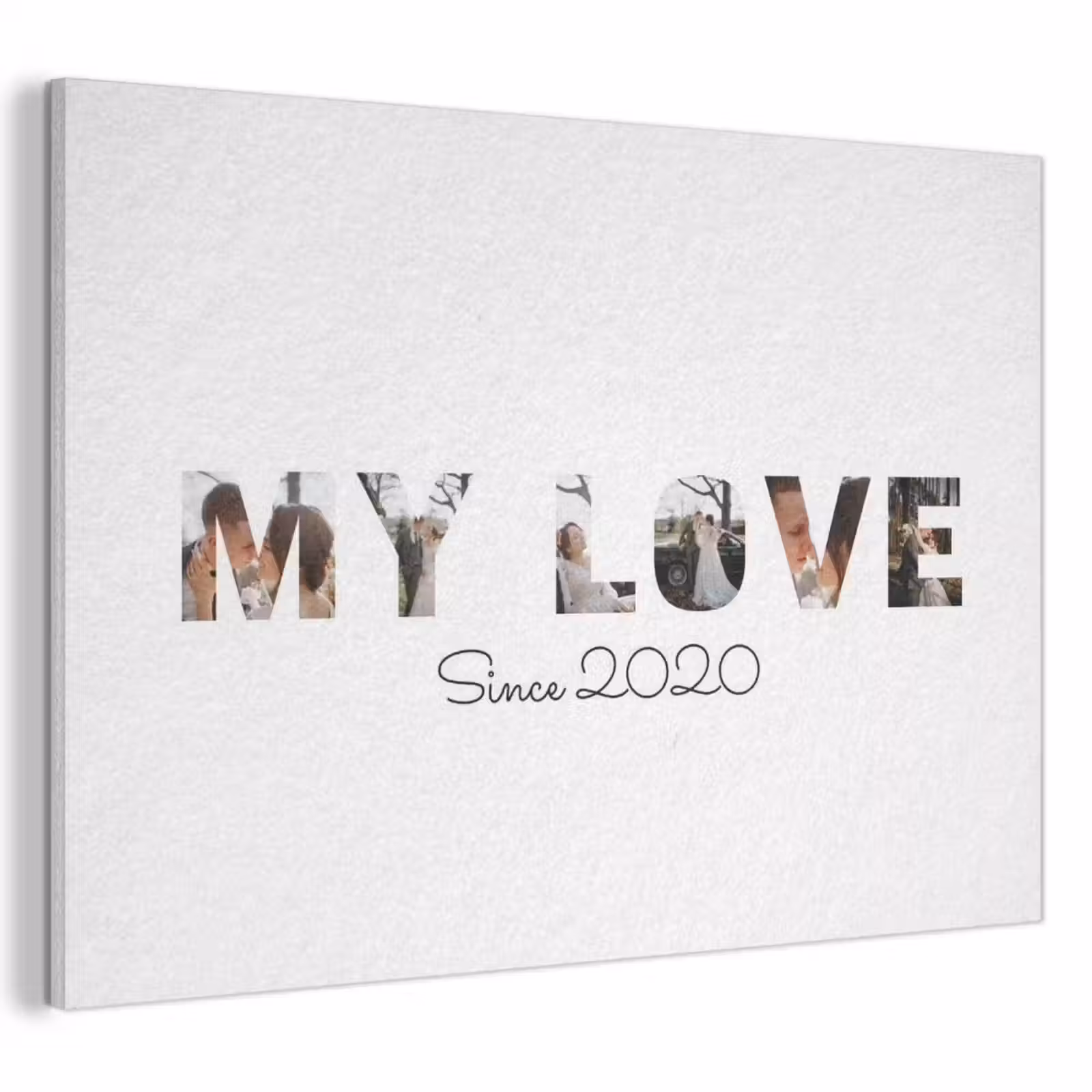 Gepersonaliseerd akoestisch schilderij - My Love - Lettercollage — 1