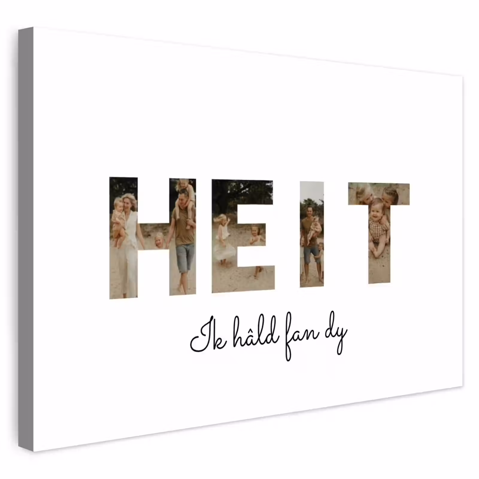 Gepersonaliseerd buiten canvas - Heit - Lettercollage — 1
