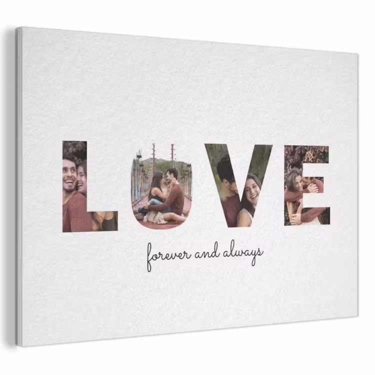 Gepersonaliseerd akoestisch schilderij - Love - Lettercollage — 1