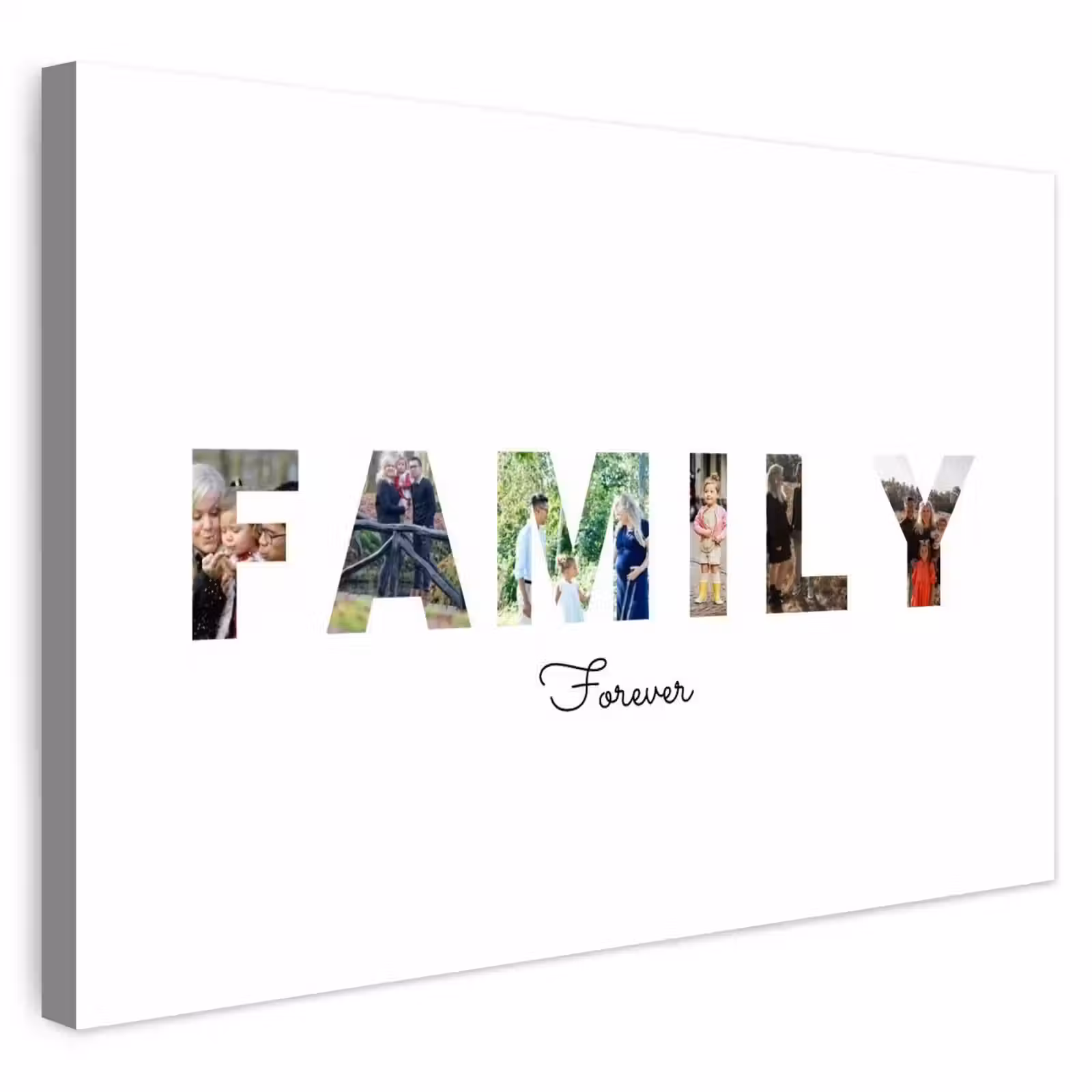 Gepersonaliseerd buiten canvas - Family - Lettercollage — 1