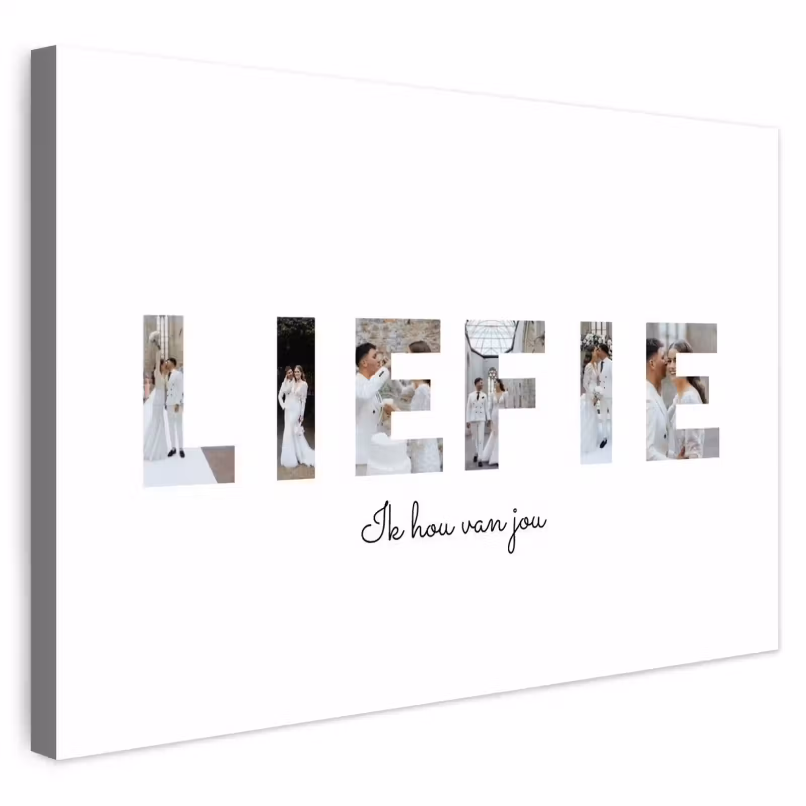Gepersonaliseerd buiten canvas - Liefie - Lettercollage — 1