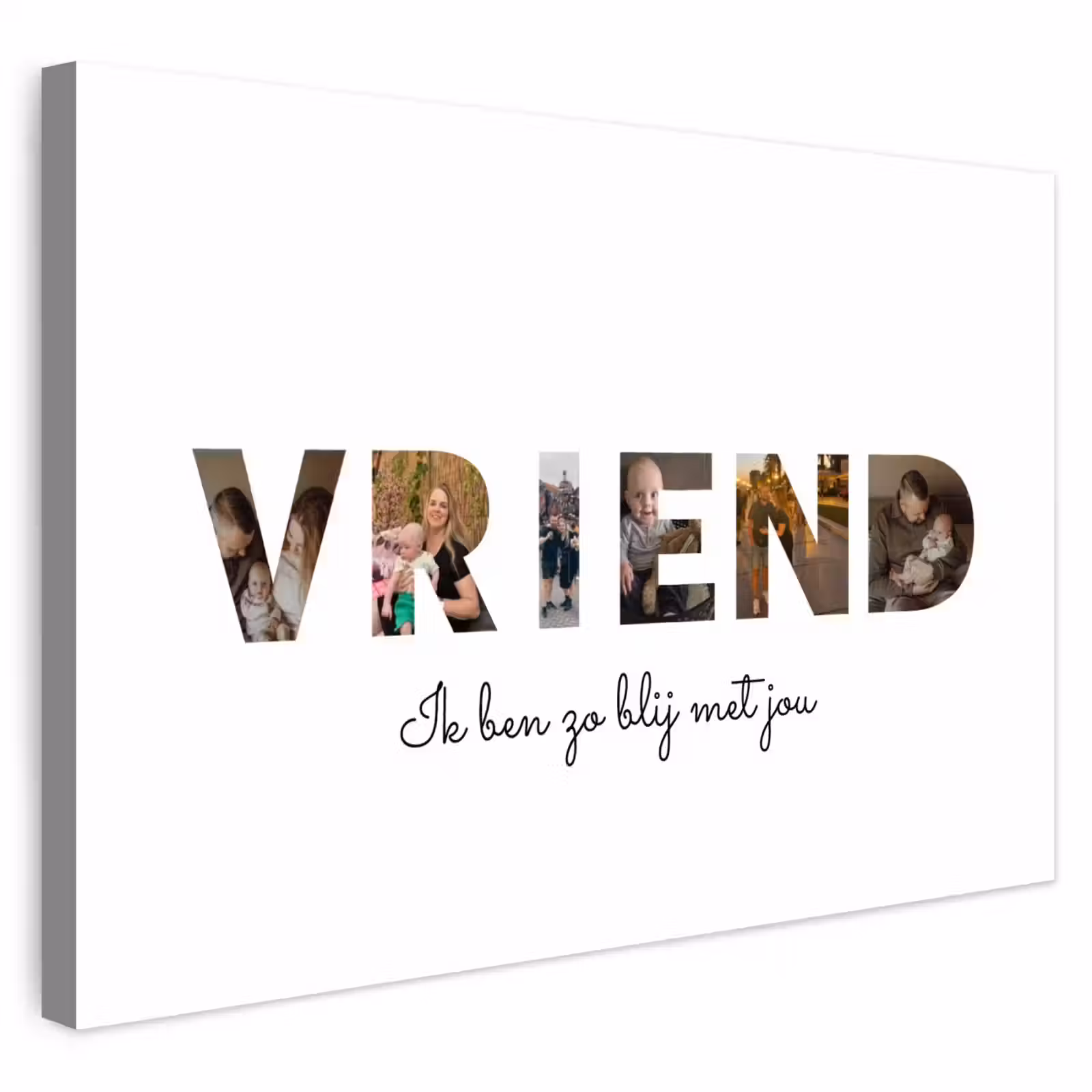 Gepersonaliseerd buiten canvas - Vriend - Lettercollage — 1