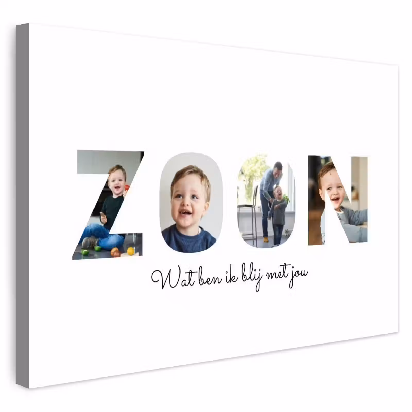 Gepersonaliseerd buiten canvas - Zoon - Lettercollage — 1
