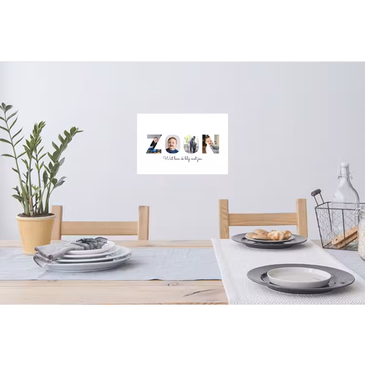 Gepersonaliseerde muursticker - Zoon - Lettercollage — 3